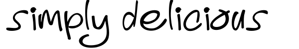 Simply Delicious font preview